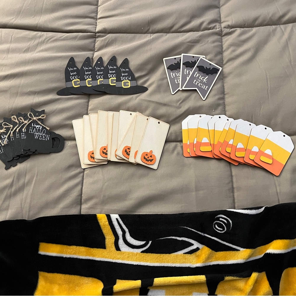 Halloween Wooden Craft tags